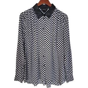 Monki Checkered Top